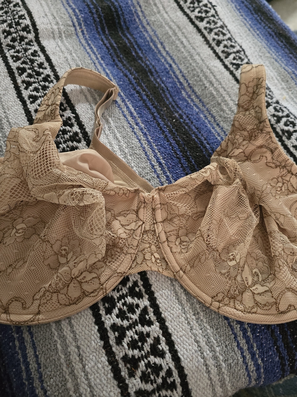 Cacique Lace Underwire Bra in Nude Beige